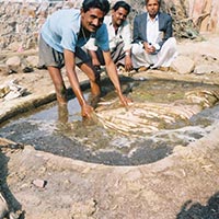 Rural Artisan Doing Eco Friendly Vegetable Leather Tanning