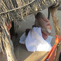 Rural Women of Barmer Doing Reverse Applique