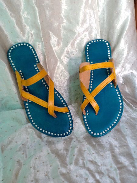 Cosmos Yellow Turquoise Sandal